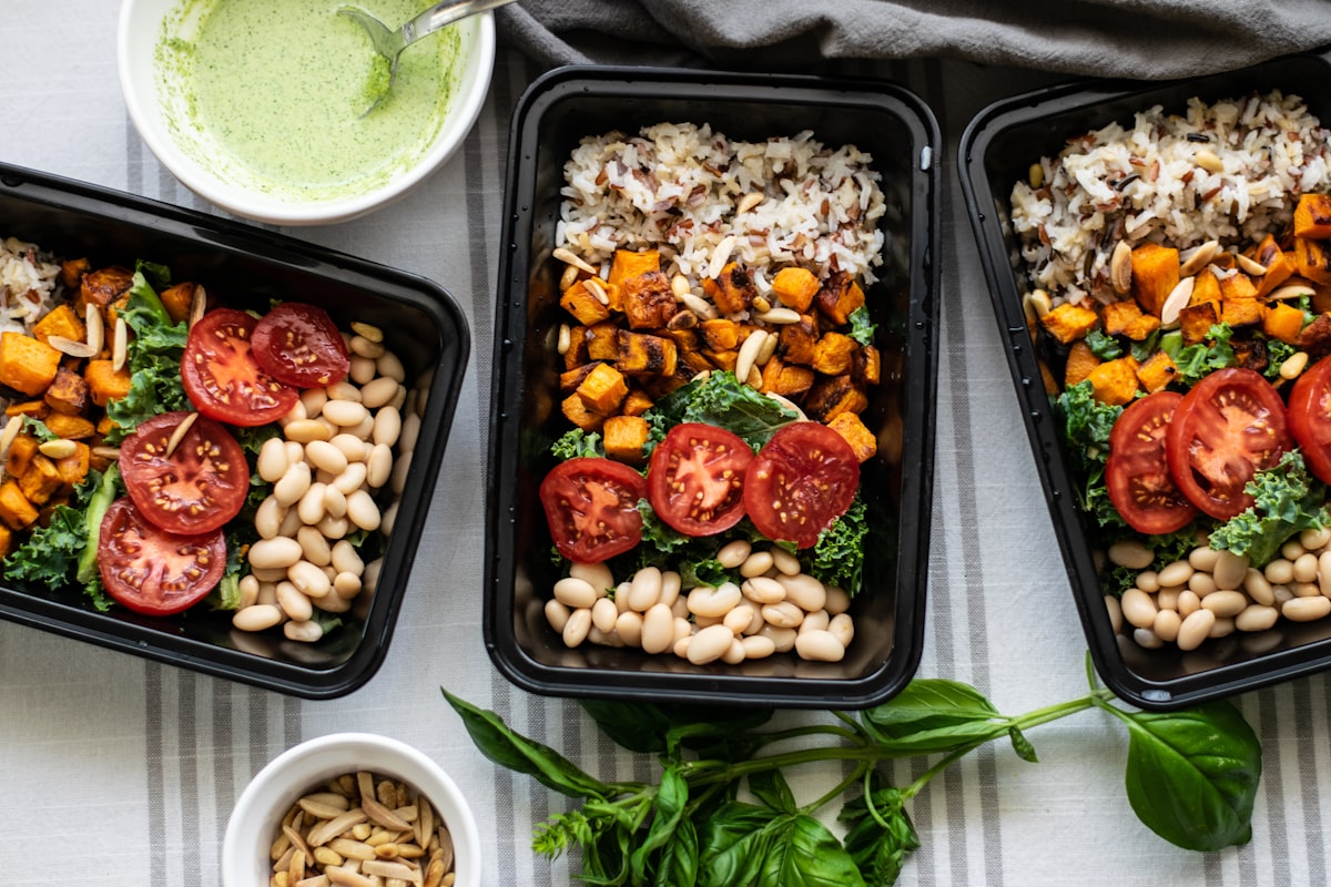 Healthy meal planning with balanced nutrition